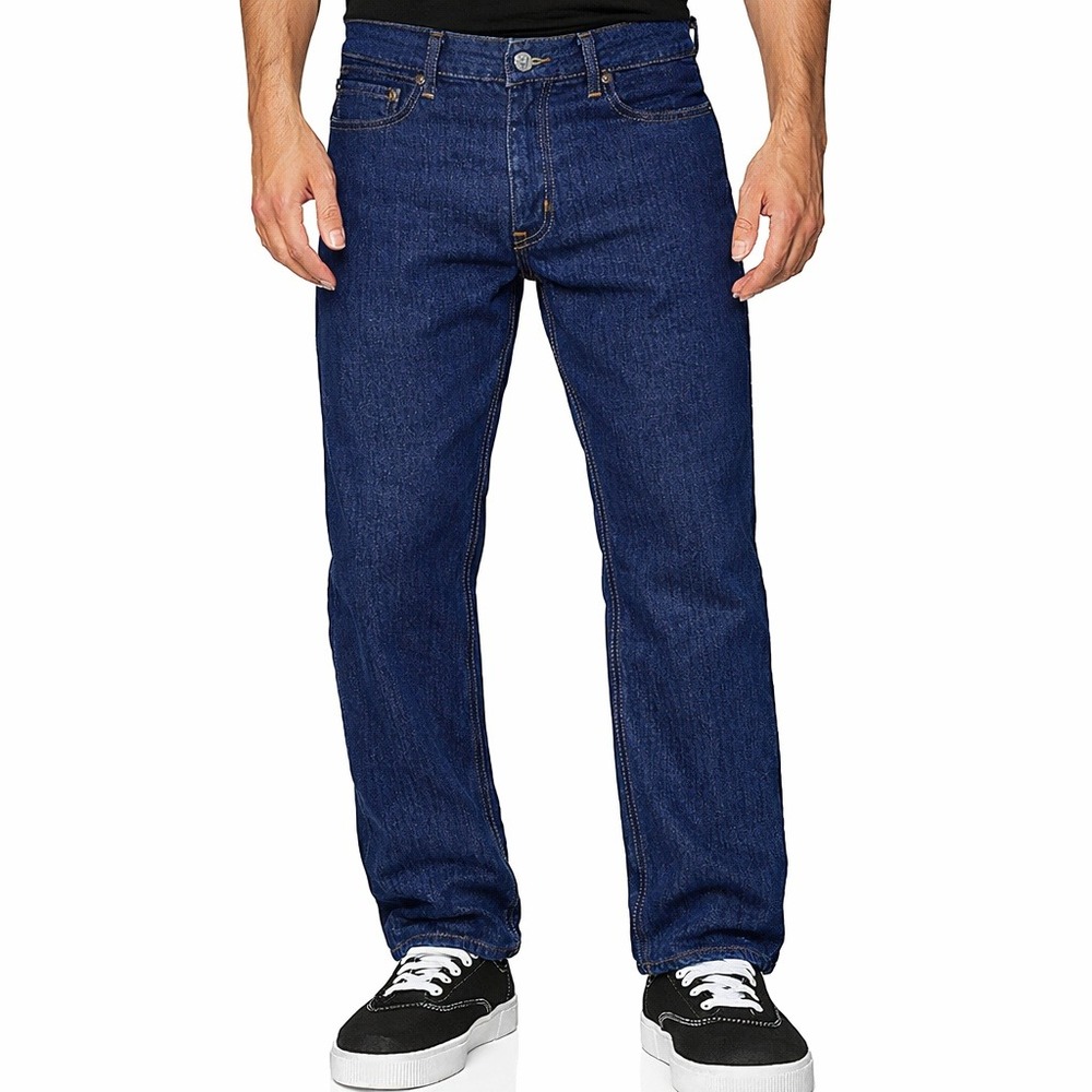 Amazon Essentials Jeans 36x32 Regular Straight‎ Dark Wash Rigid 100% Cotton Mens